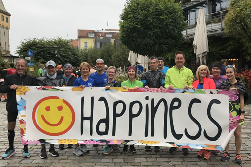 Foto: Lauftreff beim 3-Länder-Marathon am Bodensee
